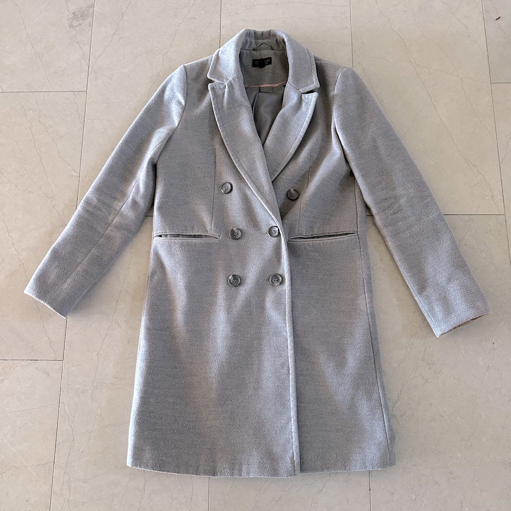 Topshop Double-Breasted Coat